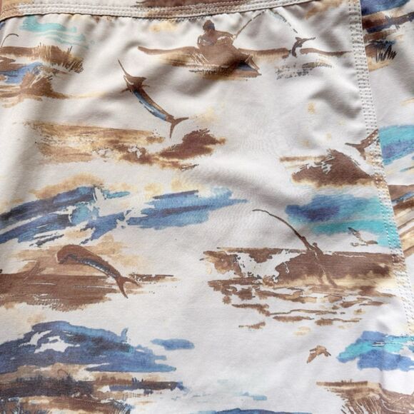 AFTCO Mens Sandbar Board Shorts Fishing Boating Outdoors UFP 50 Stretchy Sz 38 - Picture 13 of 15